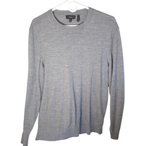 Theory Men’s gray sweater soft regal wool lightweight. Size XL. Crew neck.